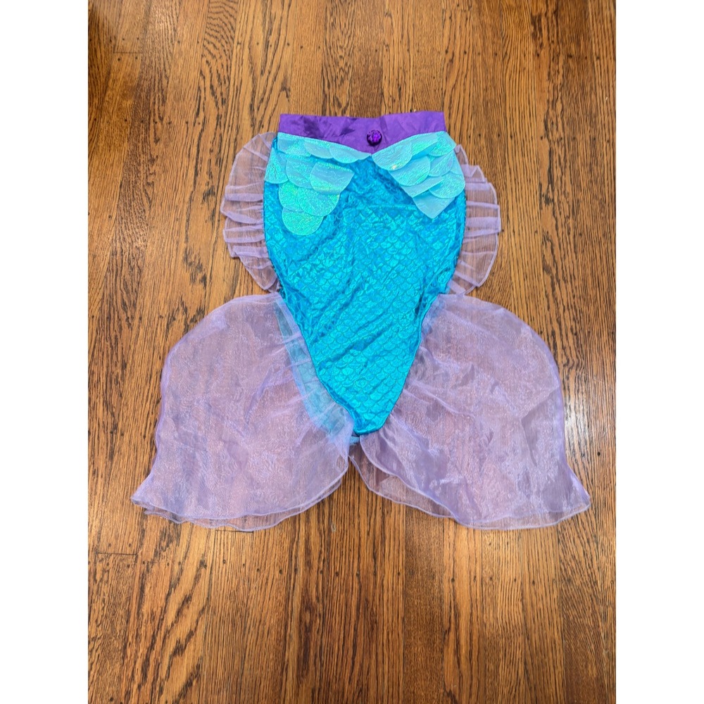Great Pretenders Mermaid Glimmer Blue Purple Skirt Costume Kids Size 5-6 Years